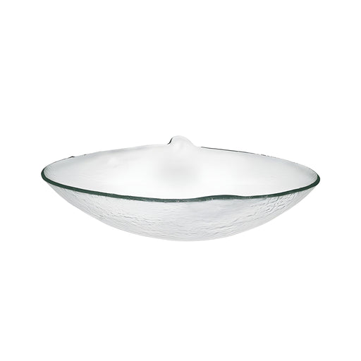 Round Serving Bowl Small, Clear Green, Stackable