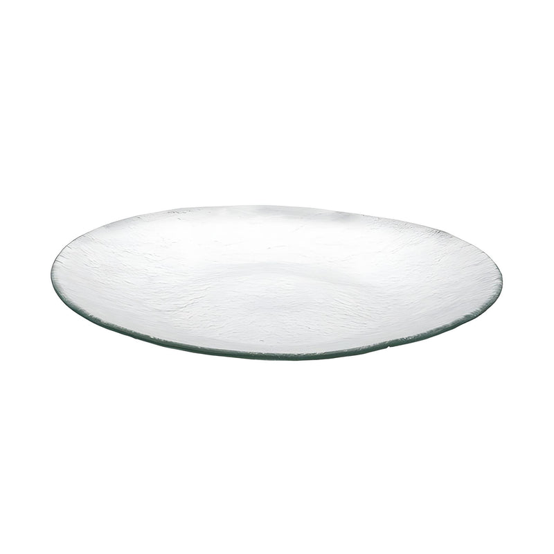 Round Serving Bowl Large, Clear Green, Stackable