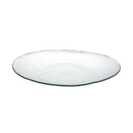 Round Serving Bowl Large, Clear Green, Stackable