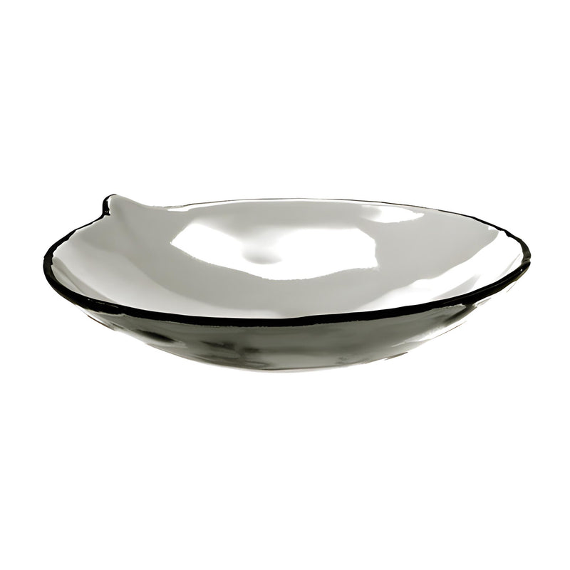 Round Serving Bowl Small, Grey, Stackable