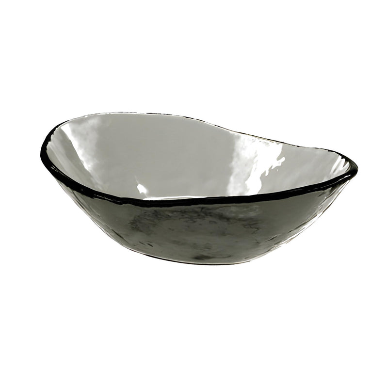 Organic Shape Deep Bowl, Grey, Stackable