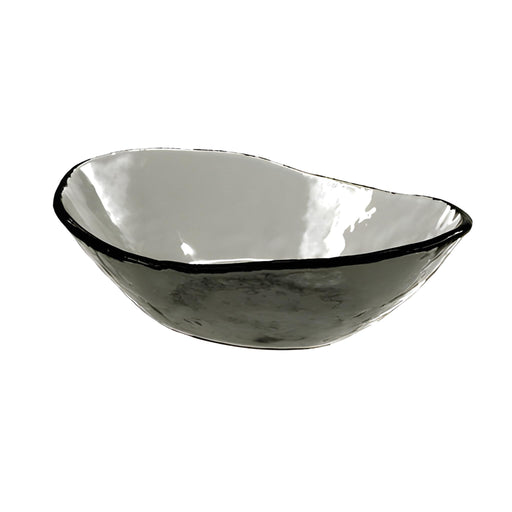 Organic Shape Deep Bowl, Grey, Stackable