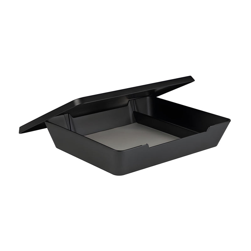 XL Serving Box with Cover, Concrete-Look Melamine