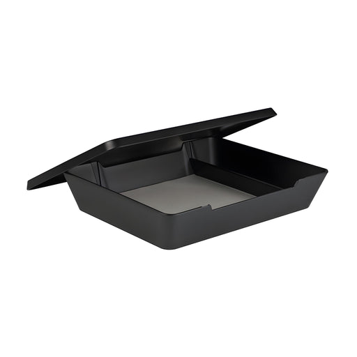 XL Serving Box with Cover, Concrete-Look Melamine