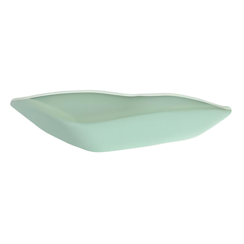 Square Appetizer Bowl with Raised Edge, Aqua