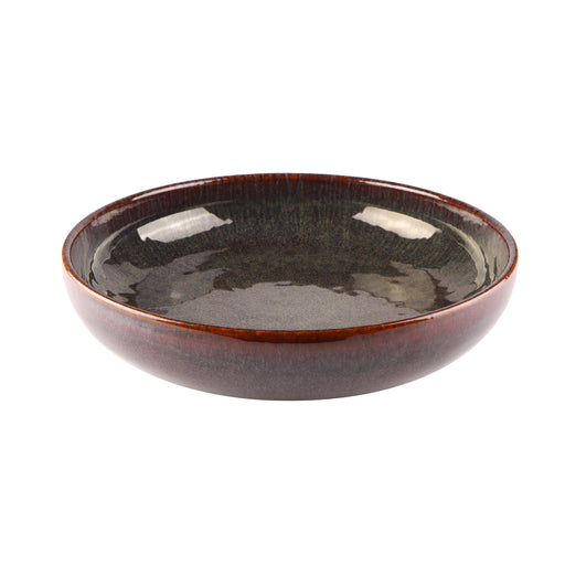 Amber Deep Coupe Plate, Stoneware