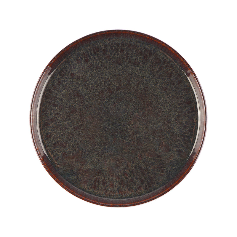 Amber Flat Plate, Stoneware