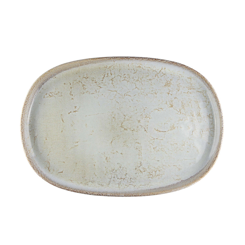 Sand Oval Plate, Stoneware