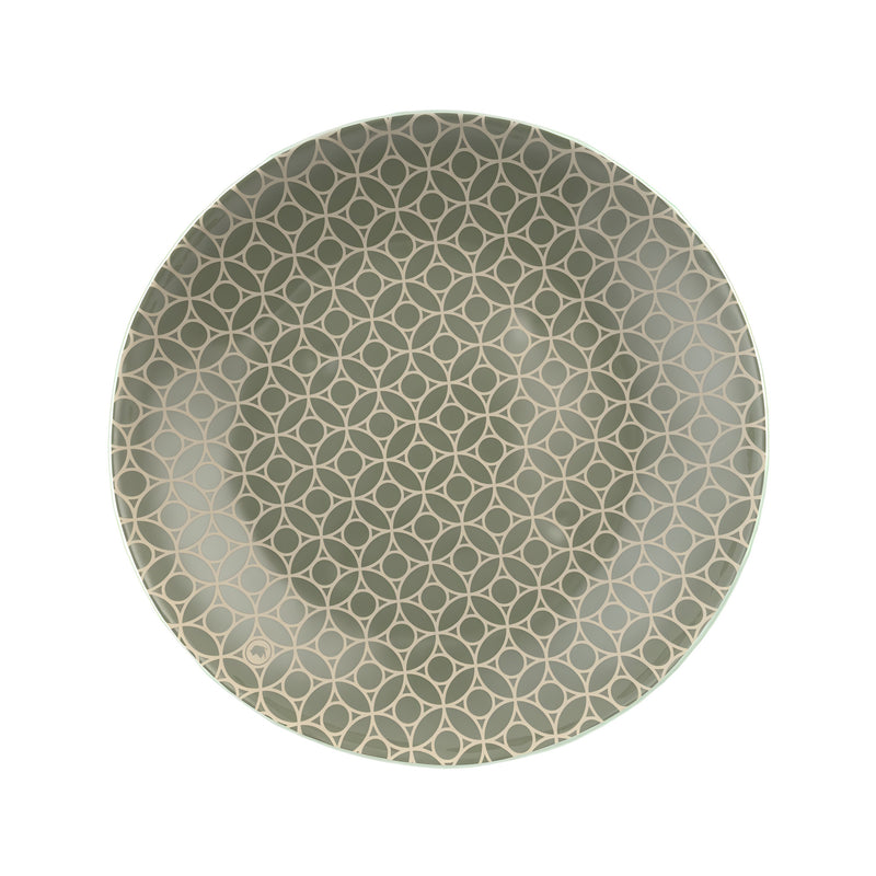 Arabesque Deep Plate, Mint Green