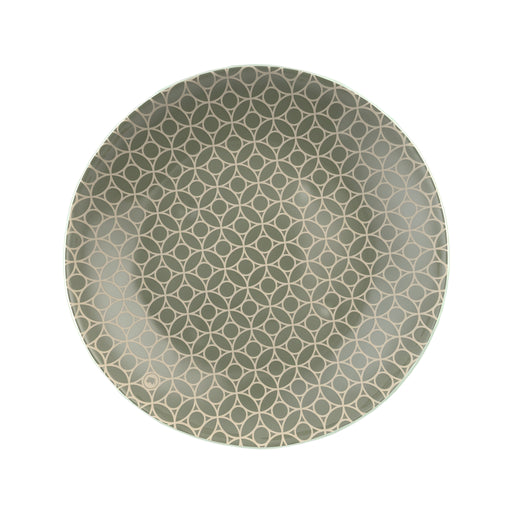 Arabesque Deep Plate, Mint Green