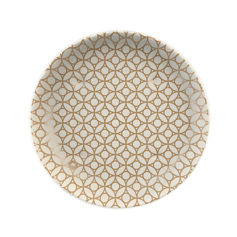 Arabesque Coupe Plate, Birch White Small