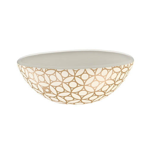 Arabesque Serving Bowl, Birch White