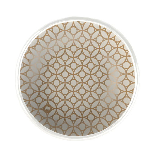 Arabesque Tapas Dish, Birch White