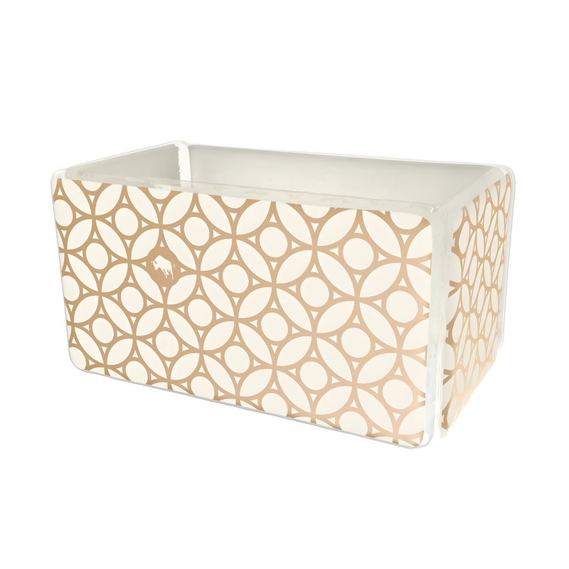 Arabesque Sugar Pack Holder, Birch White