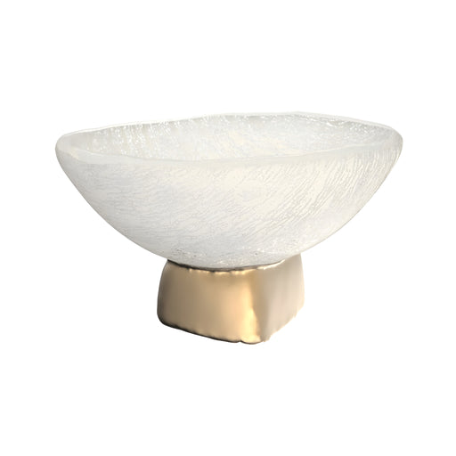 Tea Light Holder on Pedestal, Matte Gold