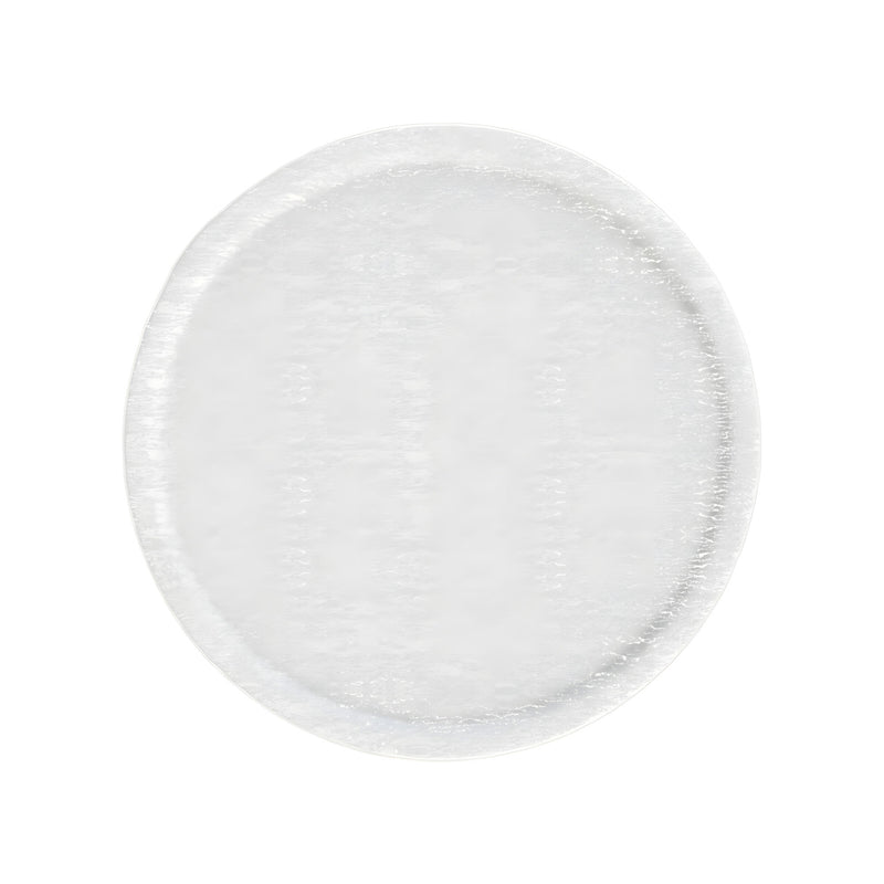 Serving Platter, Crackled Milk White Large