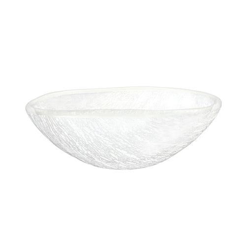 Serving Bowl, Crackled Milk White