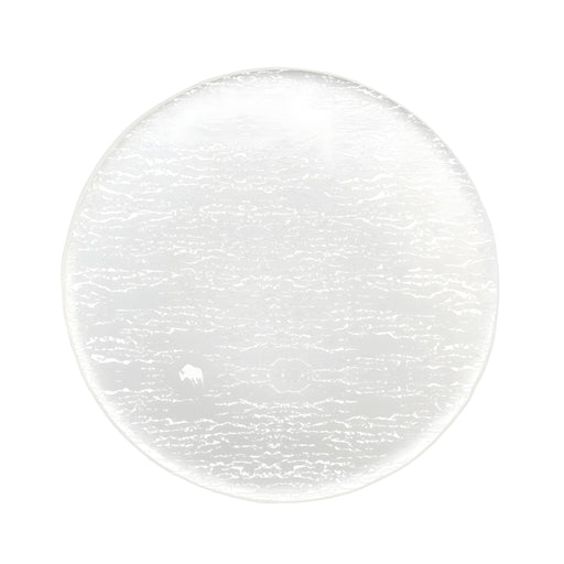Mini Plate, Crackled Milk White
