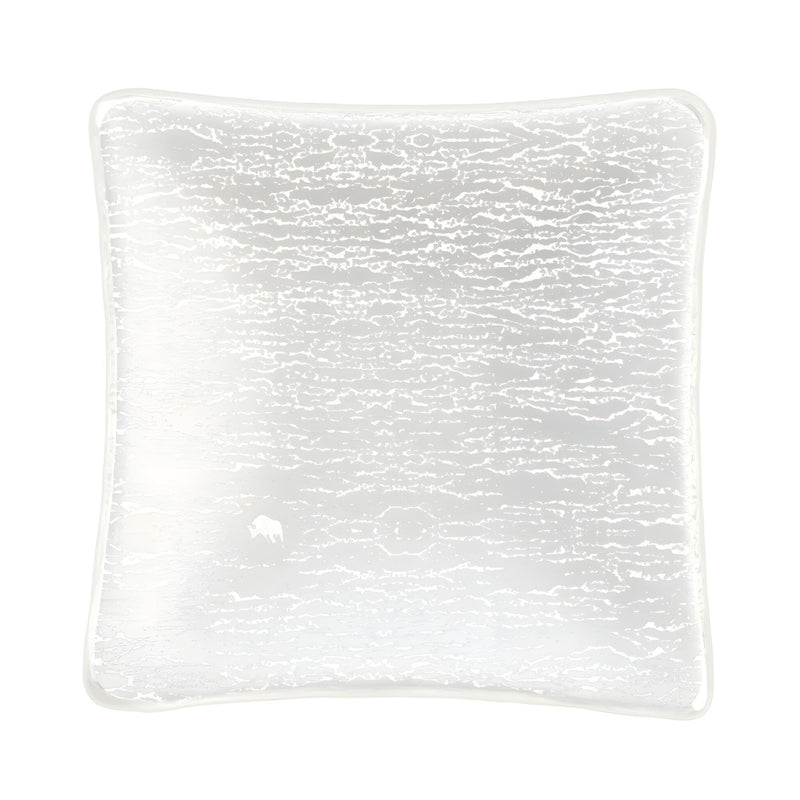 Mini Square Appetizer Plate, Milky White L10xW10xH2cm