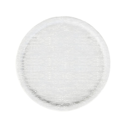 Serving Platter, Crackled Milky White