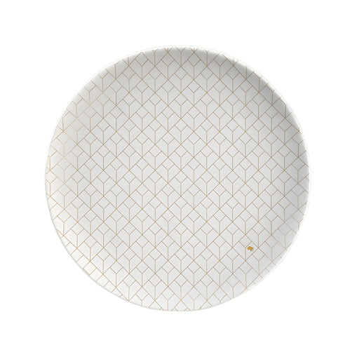 Diamond Trellis Serving Platter, Milk White