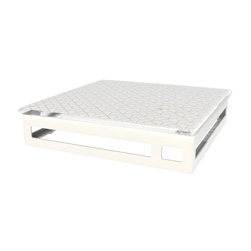 Diamond Trellis Canape Serving Tray, Milk White L27cm