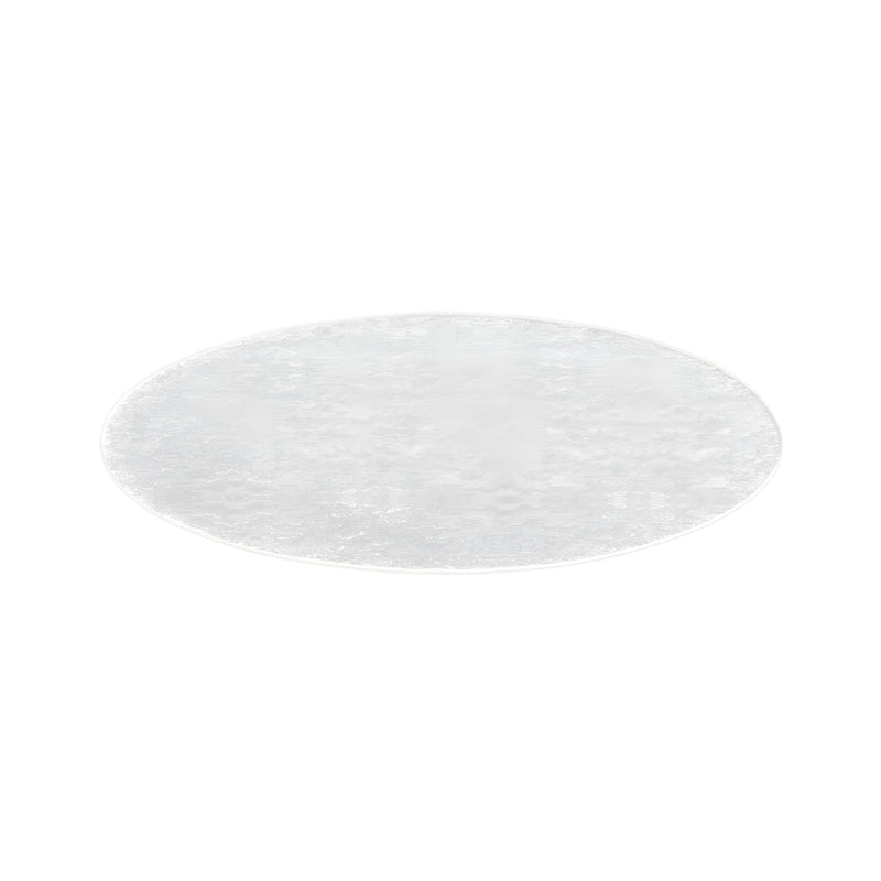 Crackled Milky White Oval Serving Platter