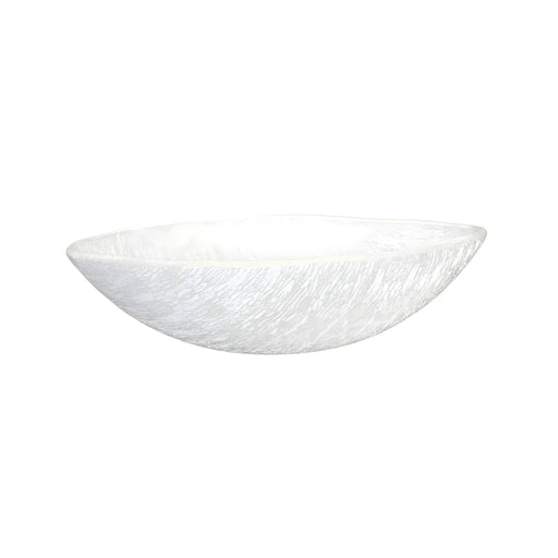 Serving Bowl, Crackled Milky White