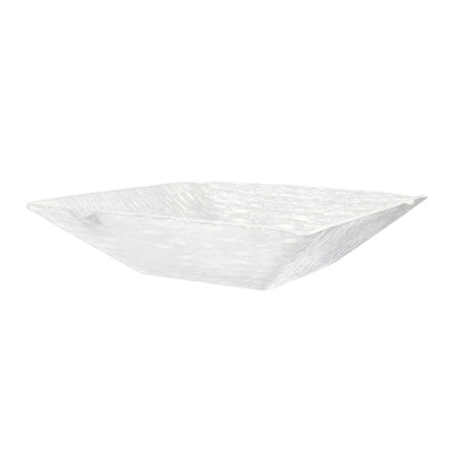 Crackled Milky White Serving Bowl