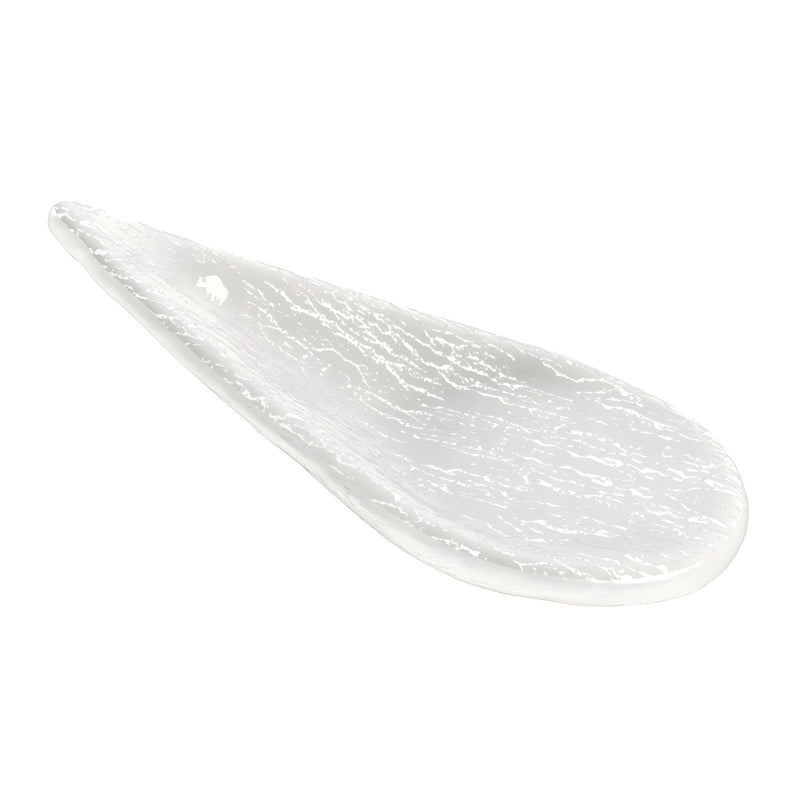 Teardrop Appetizer Spoon, Milky White