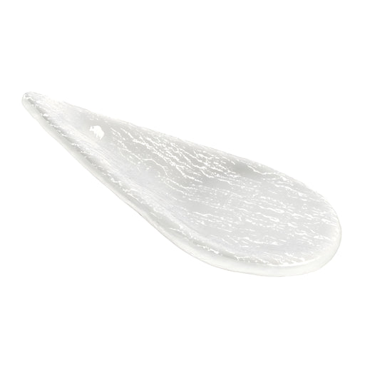 Teardrop Appetizer Spoon, Milky White