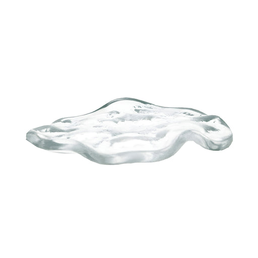 Flower Shaped Mini Plate, Clear Glass