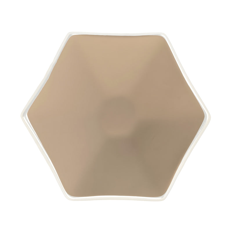 Hexagon Mini Plate, Almond Beige