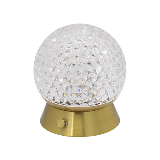 Orb LED Wireless Table Lamp, Gold