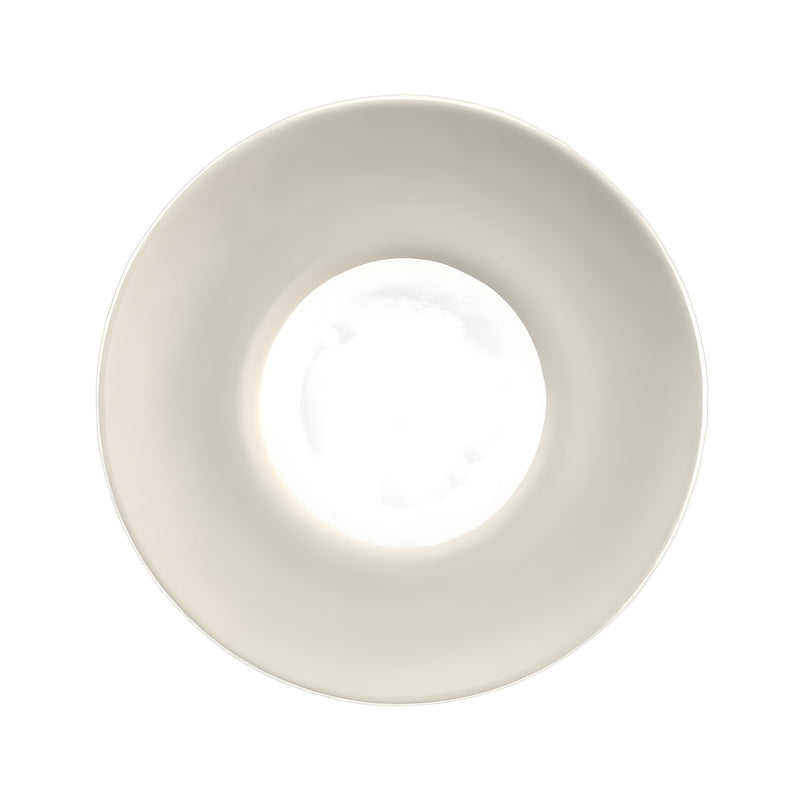 Pasta Plate with Wide Rim, Birch White