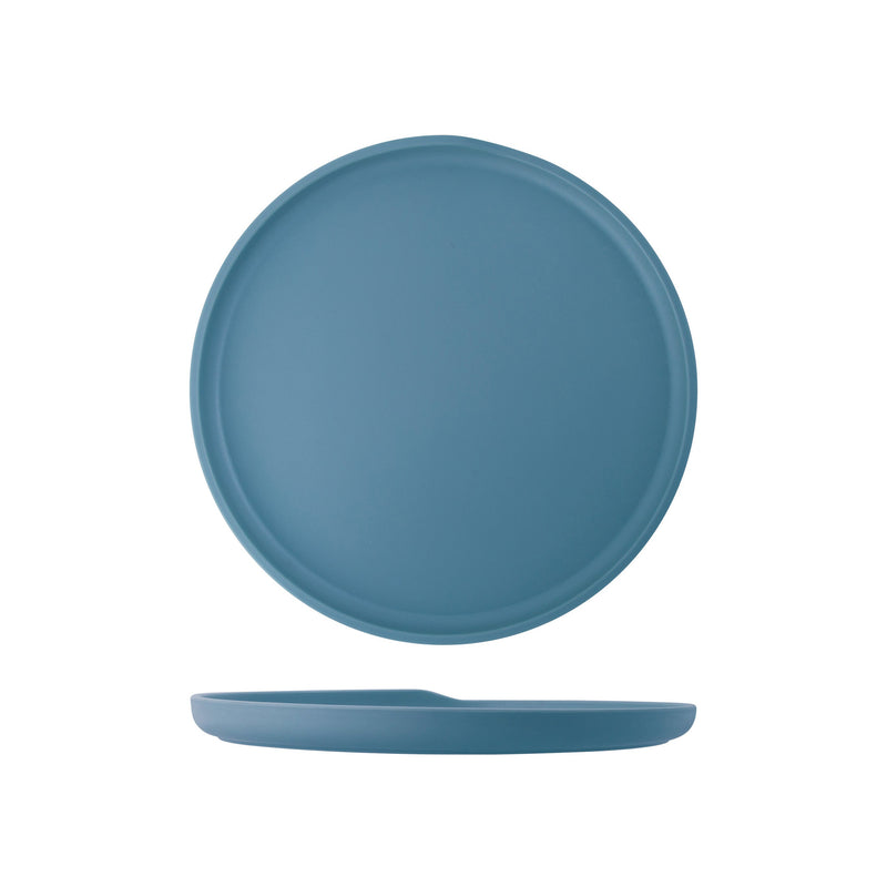 Copenhagen Round Plate Small, Aqua Blue