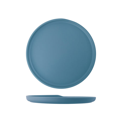 Copenhagen Round Plate Large, Aqua Blue