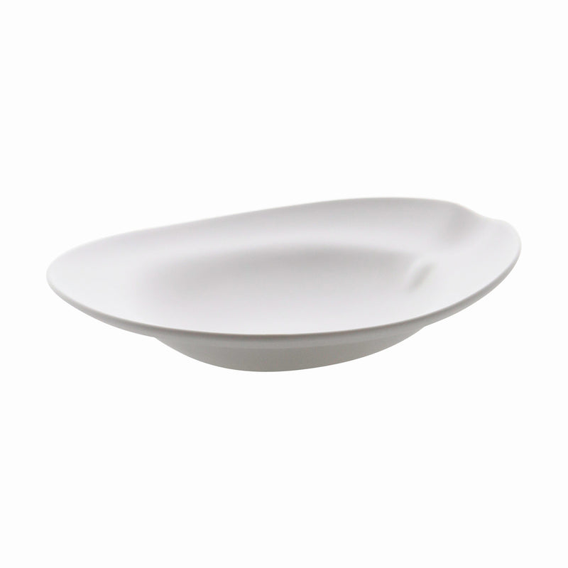 Shell Deep Plate, White Matt