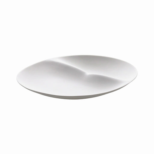Shell Dessert Plate, White Matt