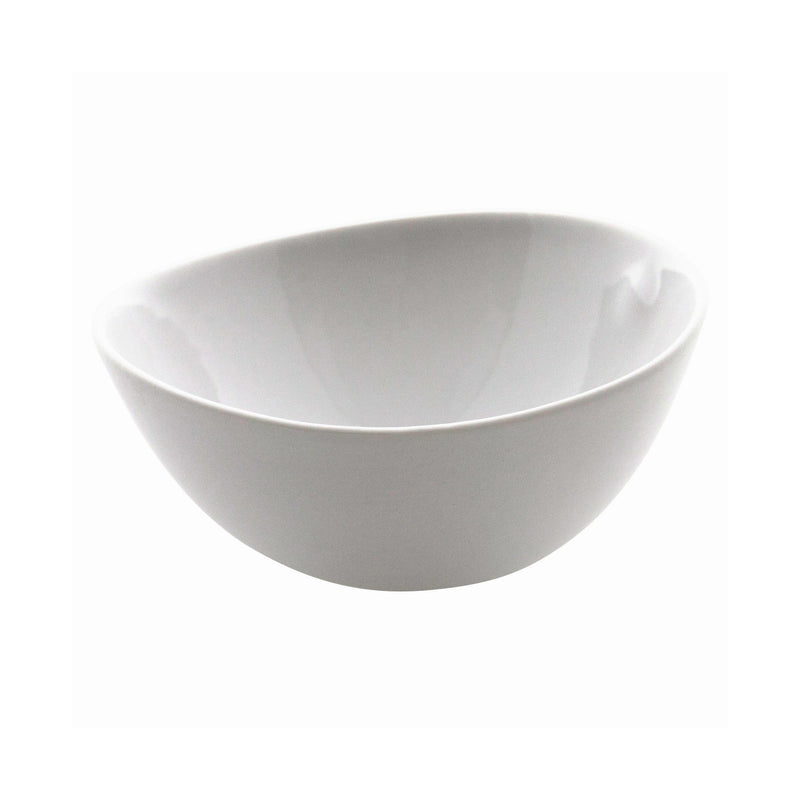 Shell Ice Cream Bowl, White Glazed