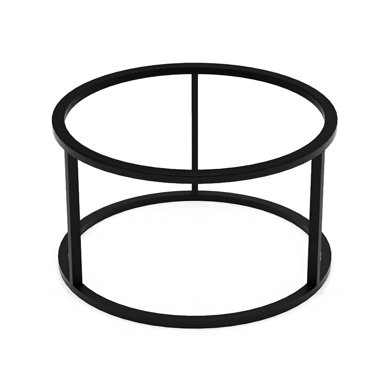Tilt Round Riser Large, Black Powder-Coated Steel