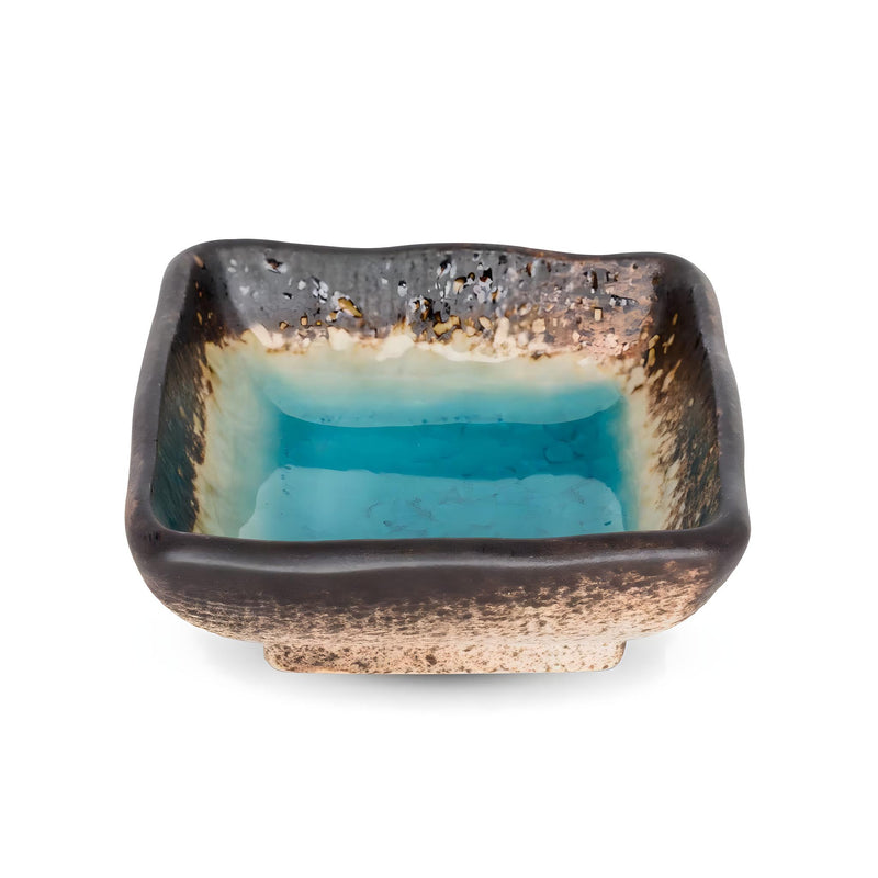 Hiwa Nanban Square Dish Blue