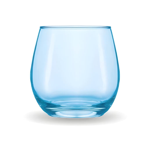 Maine Tumbler Glass, Sky Blue