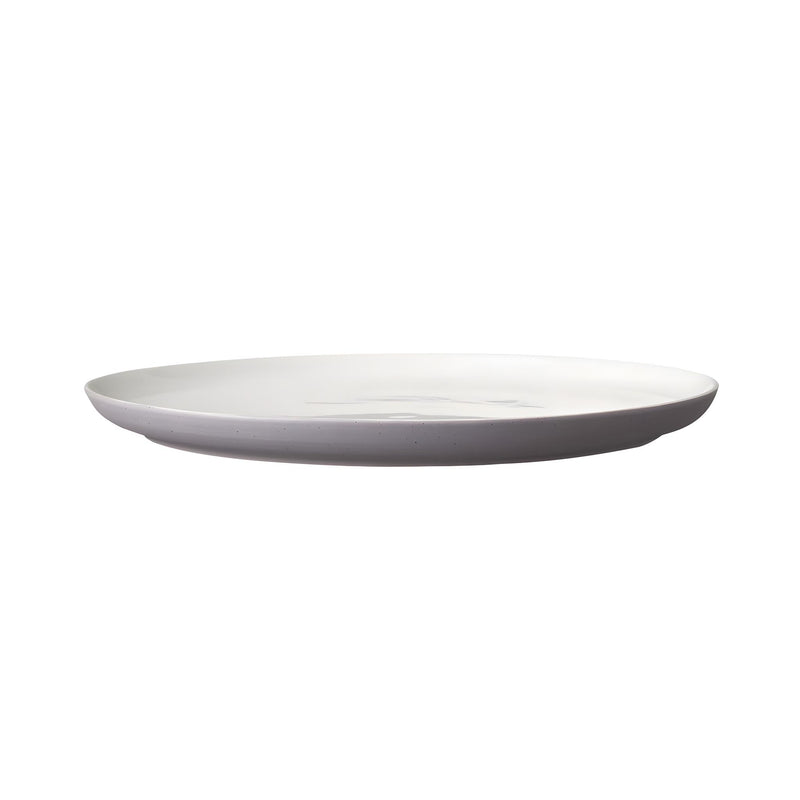 Hamptons Coupe Plate Medium, White