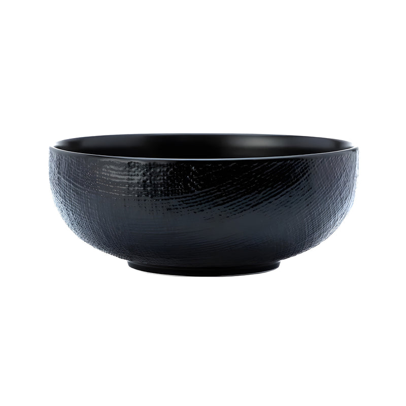 Knit Matt Black Bowl Small