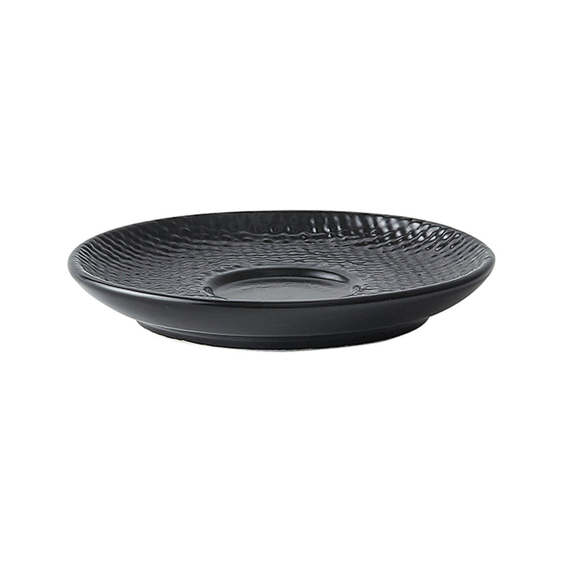 Knit Matt Black Saucer Small