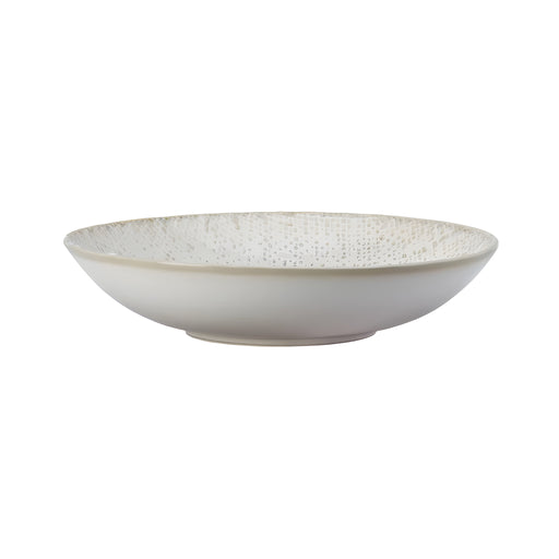 Knit Warm Beige Deep Coupe Plate, Porcelain