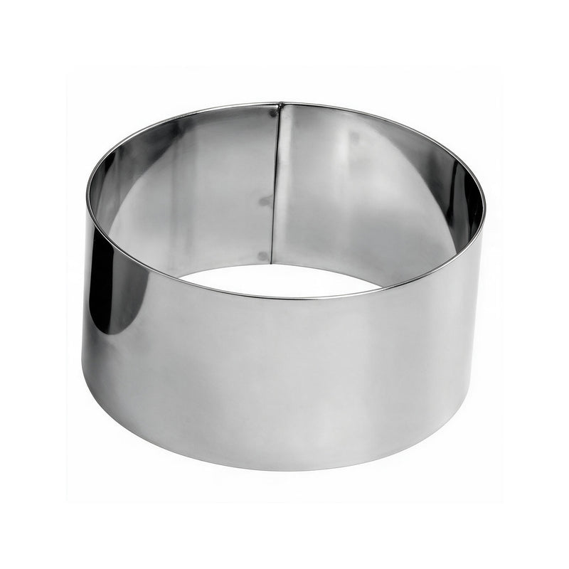 Round Cake Ring 7.5 x H4cm, Stainless Steel