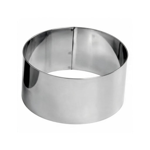 Round Cake Ring 7.5 x H4cm, Stainless Steel