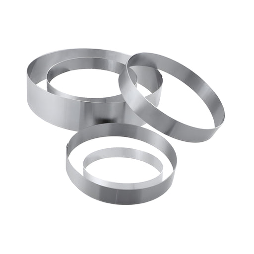 Round Cake Ring 14xH4.5cm, Stainless Steel